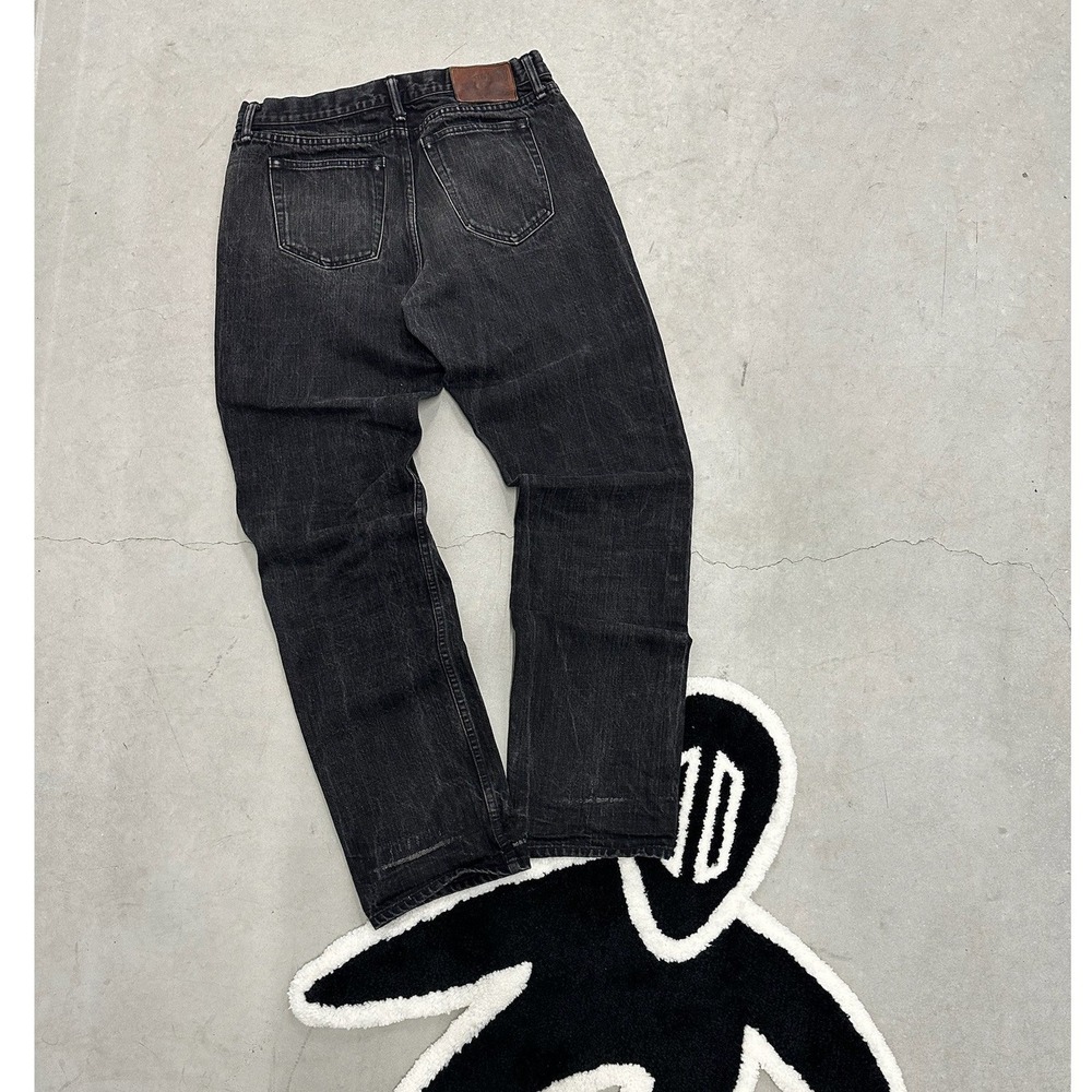 Left Field NYC‎ Mens Black Ringspun Cotton Denim Jeans Made in USA Size 34